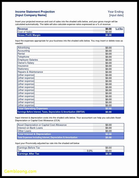 50 Business Plan Financial Projections Excel – Ufreeonline Template