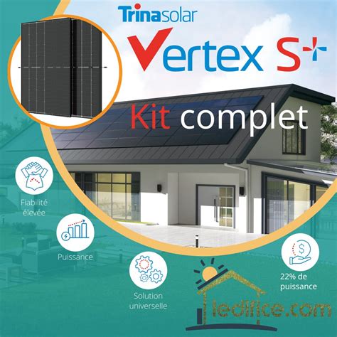 Kit photovoltaïque 8 2 kW TRINA SOLAR Vertex S avec 20 panneaux Trina