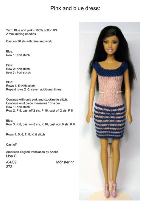 Knit And Crochet Barbie Clothes Patterns