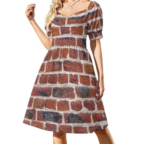 Red Brick Wall Sleeveless Dress Dress Women Summer 2024 Dresses With Long Sleeves Evening