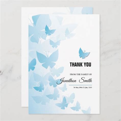 Memorial Thank You Card | Zazzle.com