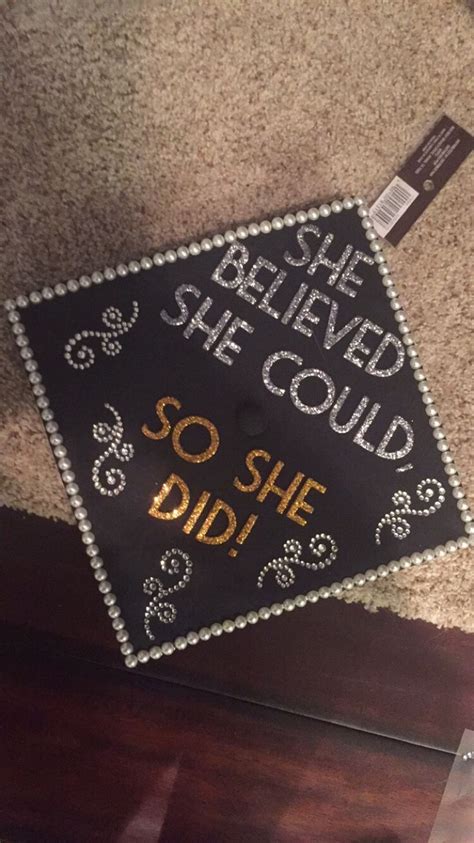 My She Believed She Could So She Did Graduation Cap Graduation Cap Nurse Graduation Cap