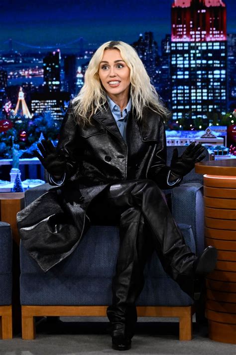 MILEY CYRUS at Tonight Show Starring Jimmy Fallon 12/09/2022 – HawtCelebs