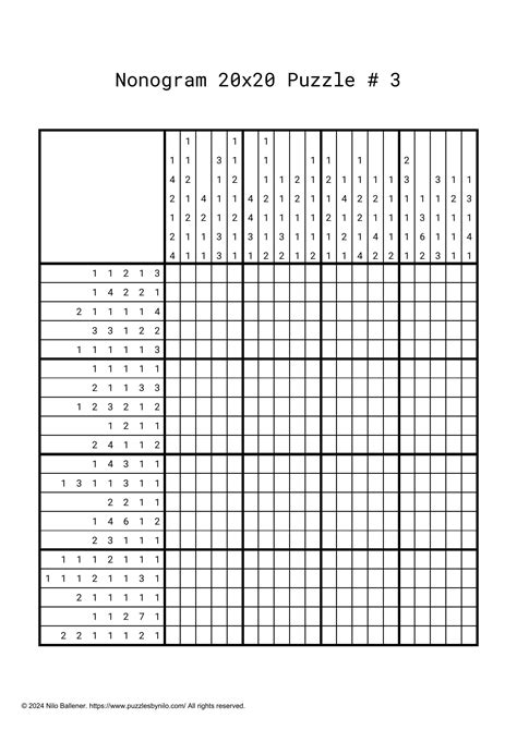 picross puzzles printable 4