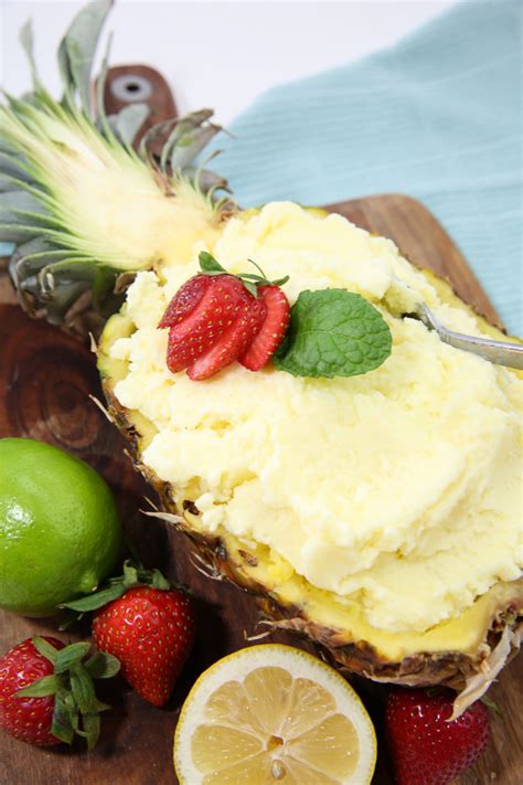 Fresh Pineapple Sorbet Recipe Without Ice Cream Maker