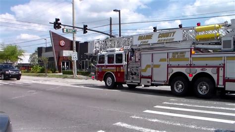 Orange County Fire Rescue Truck 51 Spare Responding YouTube