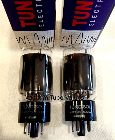 Tung Sol Factory Platinum Matched Pair Two L Gc Str Power Tubes