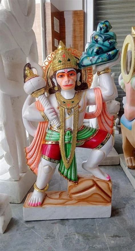 Marble Veer Hanuman Statue Temple Feet At Rs In Kaman Id