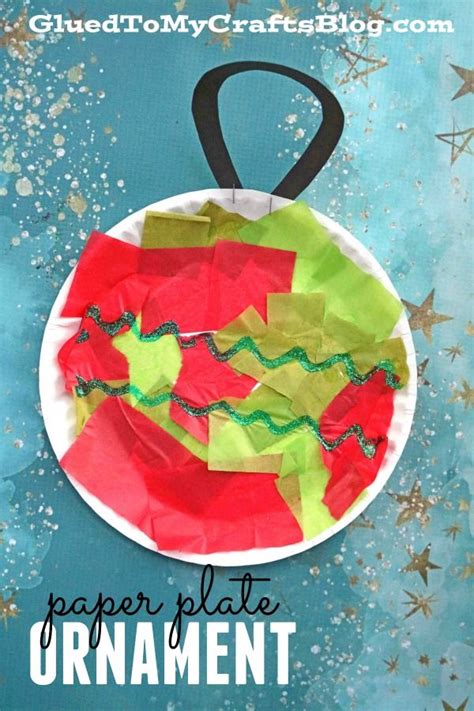 Paper Plate Christmas Ornament Craft Kids Christmas Ornaments Winter