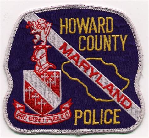 Patches_Howard County MD Police | Howard county, Howard county md ...