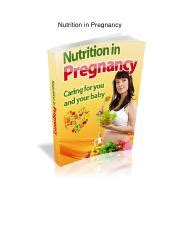 Nutrition In Pregnancy Pdf Nutrition In Pregnancy Contents What You