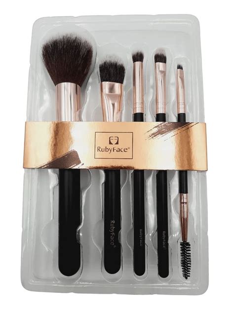 Black Ruby Face Makeup Brush 5 Piece Set Buy Online In South Africa