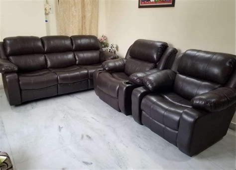 Furnizor 3 1 1 Recliner Sofa Set In Leatherette 3 Seater 1 Seater