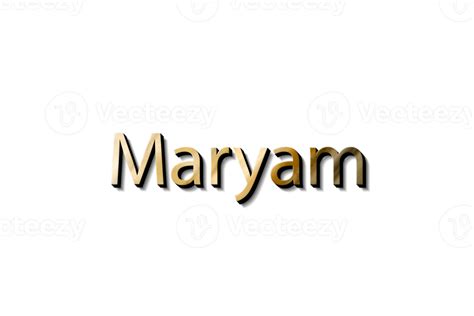 MARYAM 3D NAME 15732946 PNG