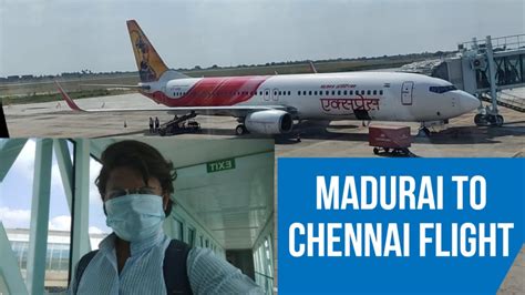 Madurai to chennai Flight Travel மதர to சனன வமன பயணம Air