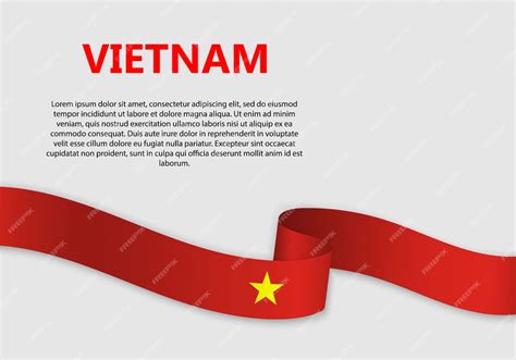 Premium Vector Waving Flag Of Vietnam Banner