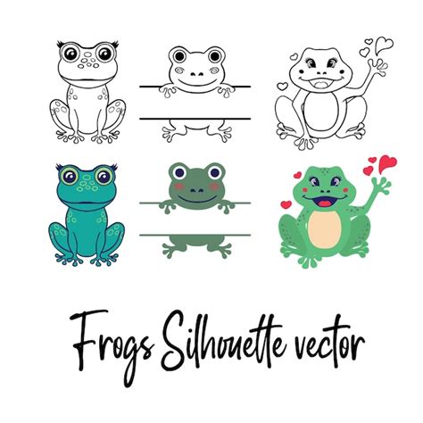 Premium Vector Frog Svg Frogs Silhouette Vector