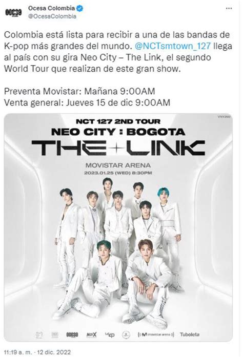 Nct 127 En Latinoamérica Fechas Y Países Confirmados En Tour De Conciertos Neo City The Link