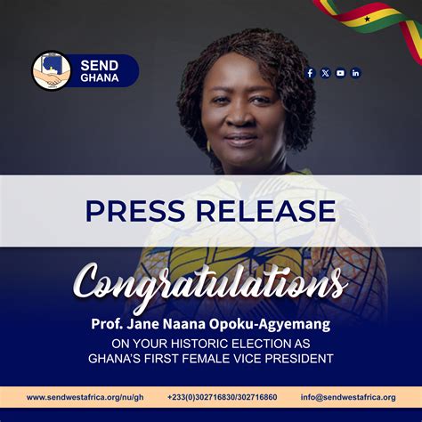 SEND GHANA Celebrates a Historic Milestone: Ghana Elects Its First