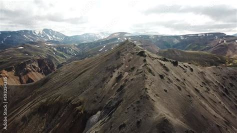 4K Cinematic Aerial Drone Footage Of An Icelandic Landscape With