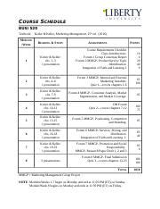 Busi Wk Cs Docx Cour Course Schedule Course Schedule Busi