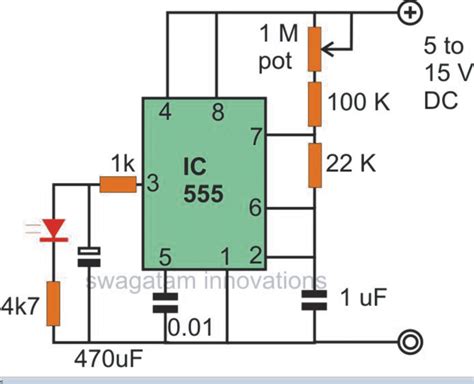 Ic Led Circuits Blinking Flashing Fading Effect