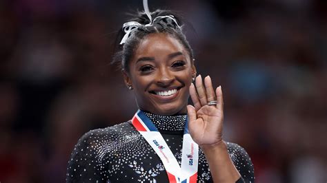 Simone Biles Makes History With 8th Us Gymnastics Championships Win Entertainment Tonight