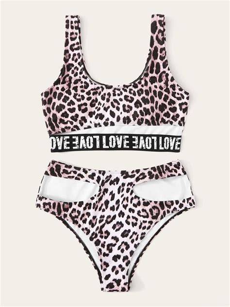 Pin On Mbf Letter Print Bikini S