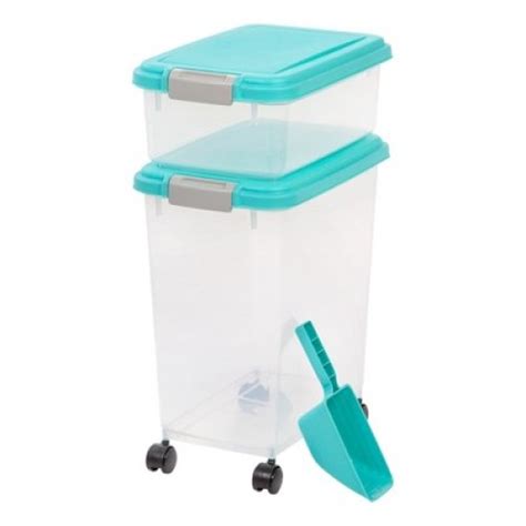 Iris Usa 3 Piece Airtight Pet Food Container Combo