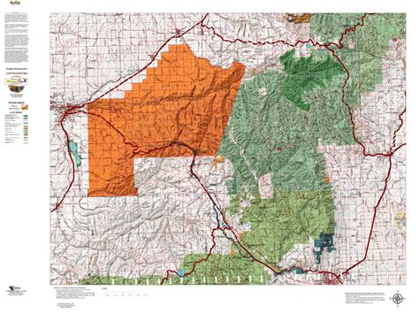 Oregon Hunting Unit 54 Mount Emily Land Ownership Map By Huntdata Llc