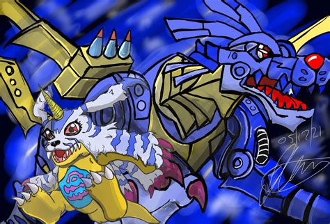 Gabumon Warp Digivolve by Jim776677 on DeviantArt