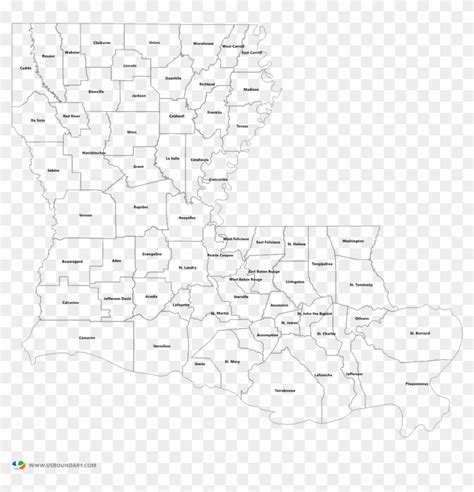 Louisiana Map Of Parishes Table Rock Lake Map