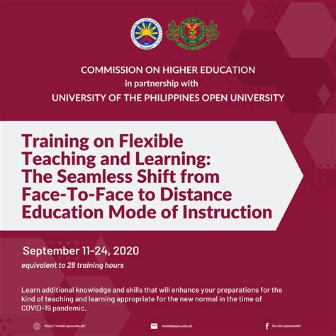 upou model upou ched training program  teachers  flexible
