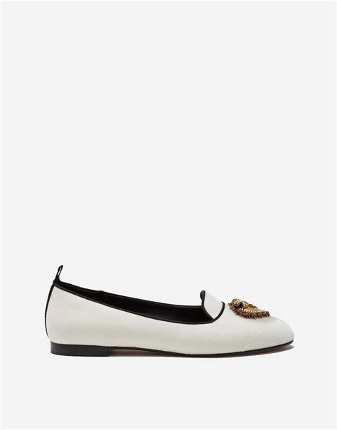 Dolce & Gabbana Heart Logo Devotion Flats | Sendegaro