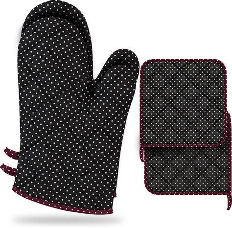 LEFUNDA Ofenhandschuhe Topflappen 4er Set Hitzebeständige