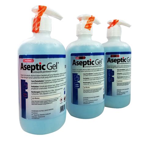 Jual Aseptic Gel Onemed Hand Sanitizer Gel Pump Isi Ml Shopee