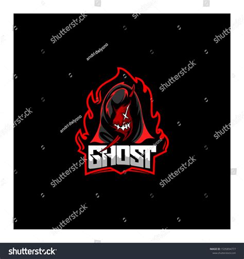 Ghost Logo Mascot Team Gaming Concept Stock Vector (Royalty Free) 1535894777