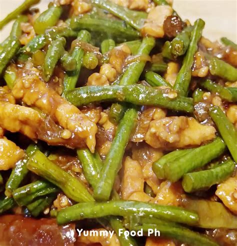 Ginisang Sitaw Recipe With Pork Sauteed String Beans