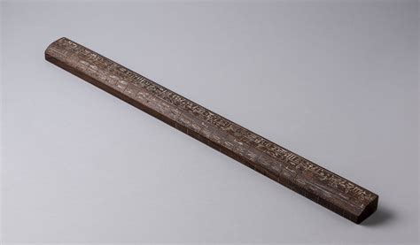 Royal Cubit Rod Of Amenemope Egypt Museum