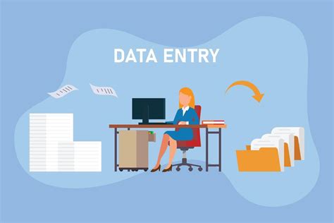 Data Entry Clerk Clipart