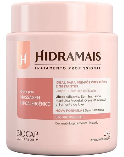 Creme Hipoalergênico Para Massagem Hidramais 1kg Mercadolivre