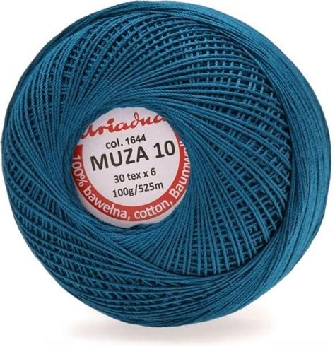 Ariadna Kordonek Muza 10 100G 525M Col 1644 Turkus 1542006600 Ceny I