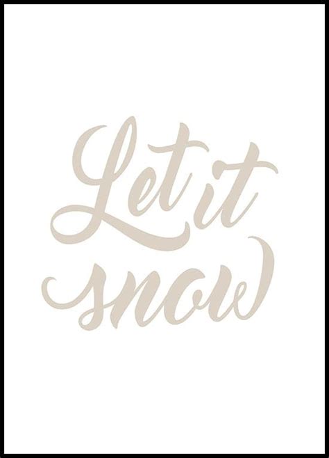 Let It Snow Poster