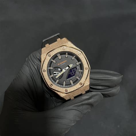 G Shock Casioak Mod Rose Gold Luxury Watches On Carousell