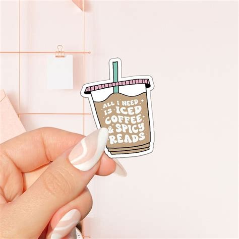 Iced Coffee Sticker Etsy