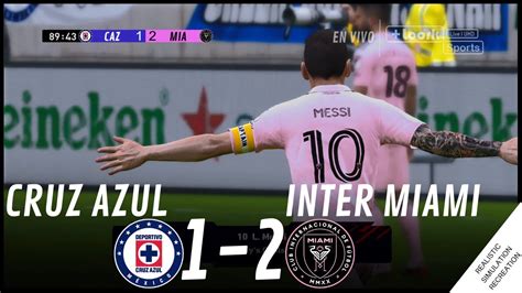 Cruz Azul Vs Inter Miami Highlights Messi Debut