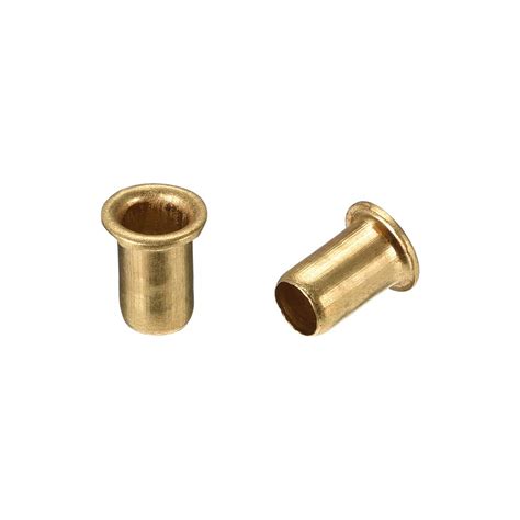 Uxcell Hollow Rivet Mm X Mm Through Hole Copper Hollow Rivets