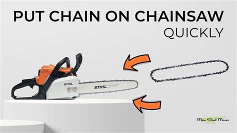 Easiest Way To Put A Chain On A Chainsaw Youtube