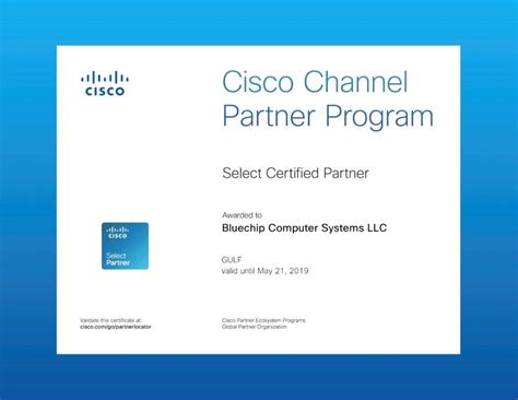 Cisco Certificate Bluechip Computers