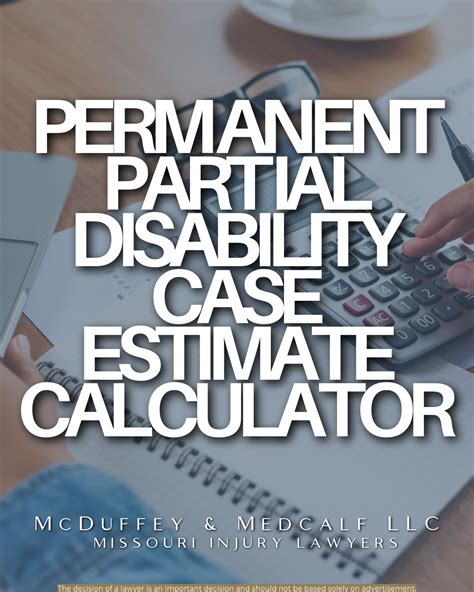 Mo Wc Permanent Partial Disability Case Estimate Calculator